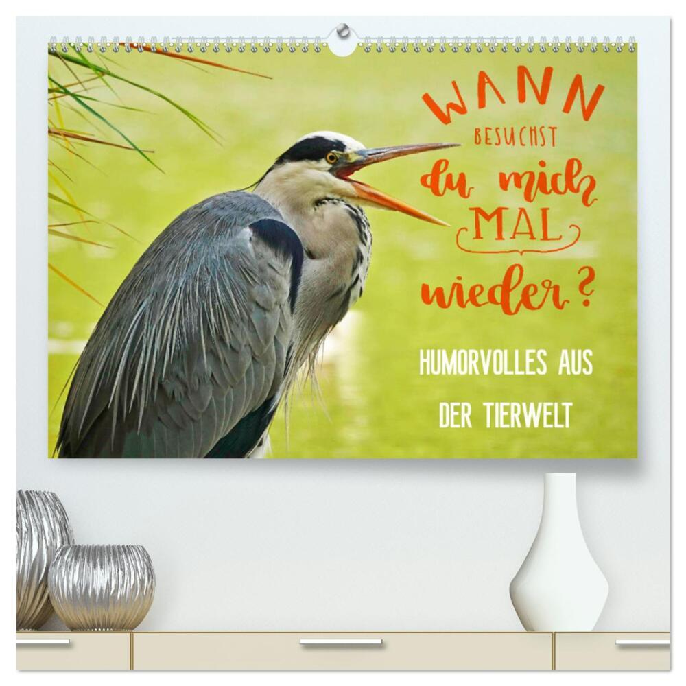 Humorvolles aus der Tierwelt (hochwertiger Premium Wandkalender 2024 DIN A2 quer), Kunstdruck in Hochglanz