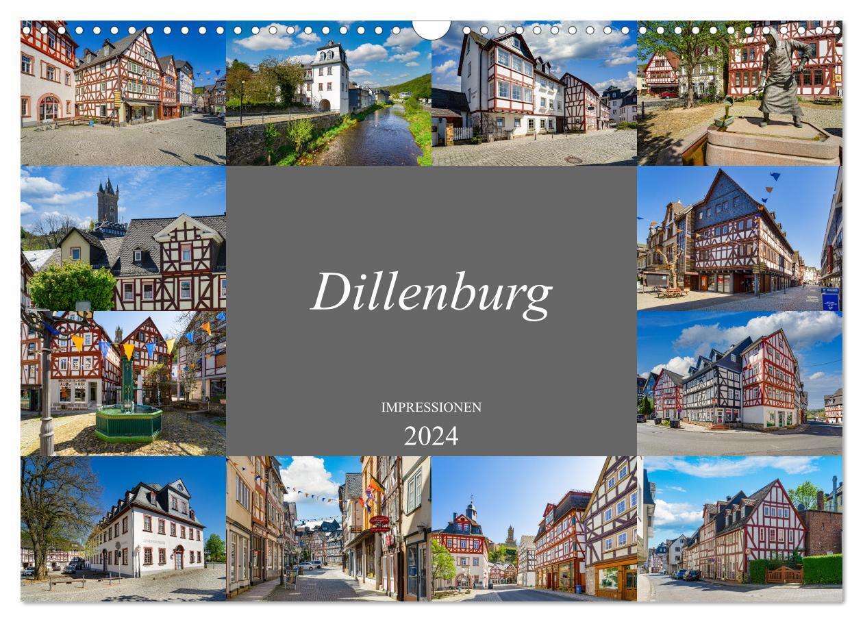 Dillenburg Impressionen (Wandkalender 2024 DIN A3 quer), CALVENDO Monatskalender