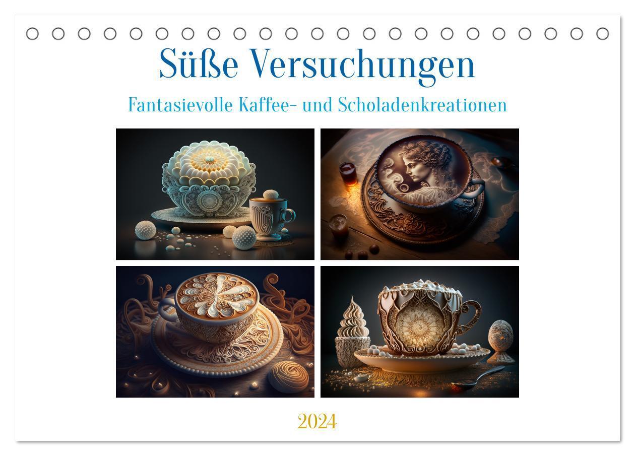 Süße Versuchungen (Tischkalender 2024 DIN A5 quer), CALVENDO Monatskalender