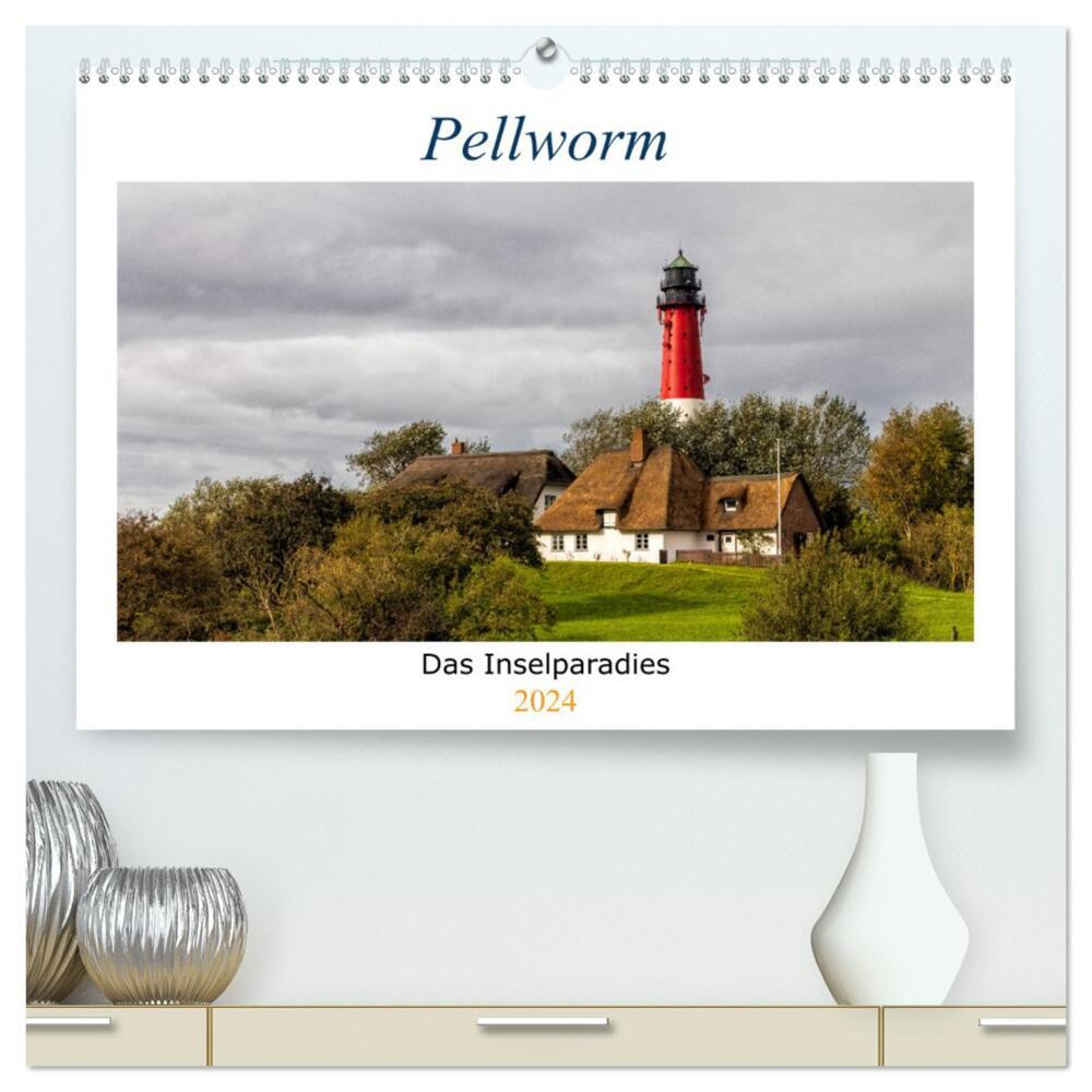 Pellworm - Das Inselparadies (hochwertiger Premium Wandkalender 2024 DIN A2 quer), Kunstdruck in Hochglanz