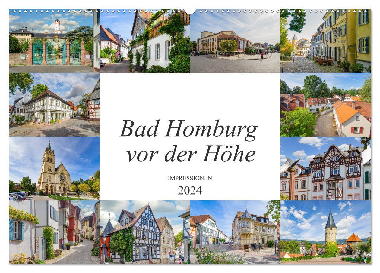 Bad Homburg vor der Höhe Impressionen (Wandkalender 2024 DIN A2 quer), CALVENDO Monatskalender