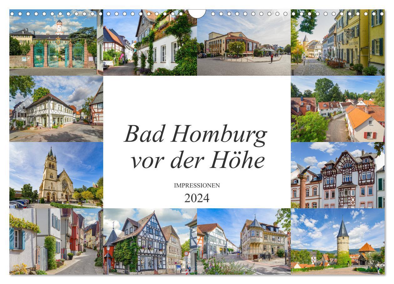 Bad Homburg vor der Höhe Impressionen (Wandkalender 2024 DIN A3 quer), CALVENDO Monatskalender