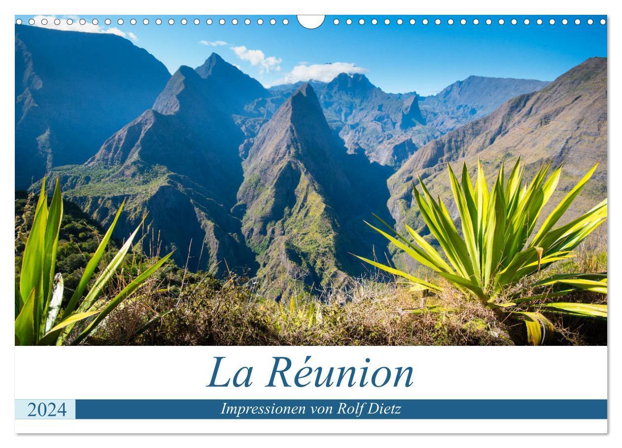 La Réunion - Impressionen von Rolf Dietz (Wandkalender 2024 DIN A3 quer), CALVENDO Monatskalender