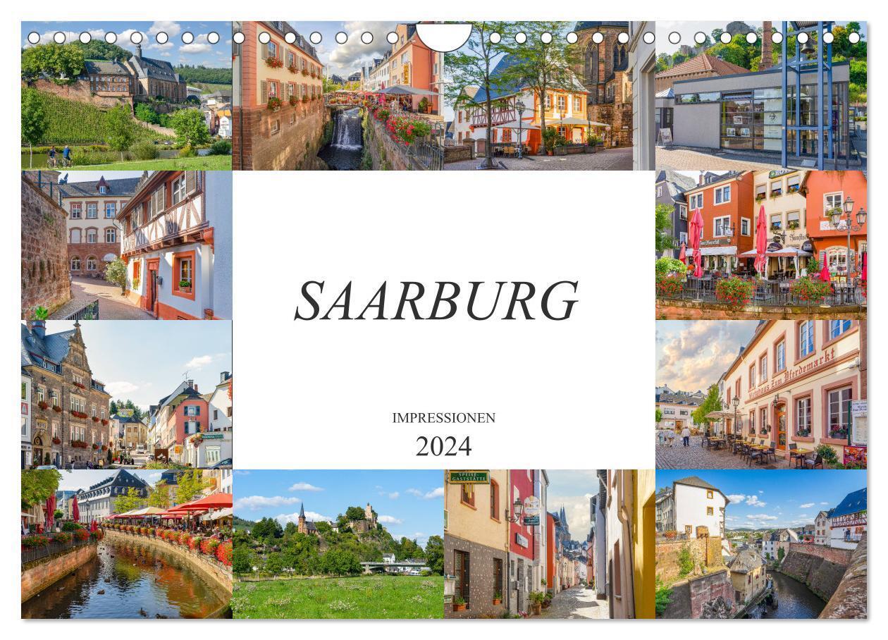 Saarburg Impressionen (Wandkalender 2024 DIN A4 quer), CALVENDO Monatskalender