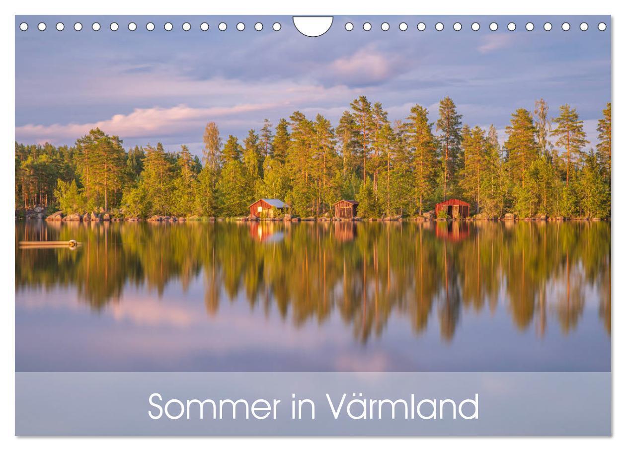 Schwedischer Sommer in Värmland (Wandkalender 2024 DIN A4 quer), CALVENDO Monatskalender