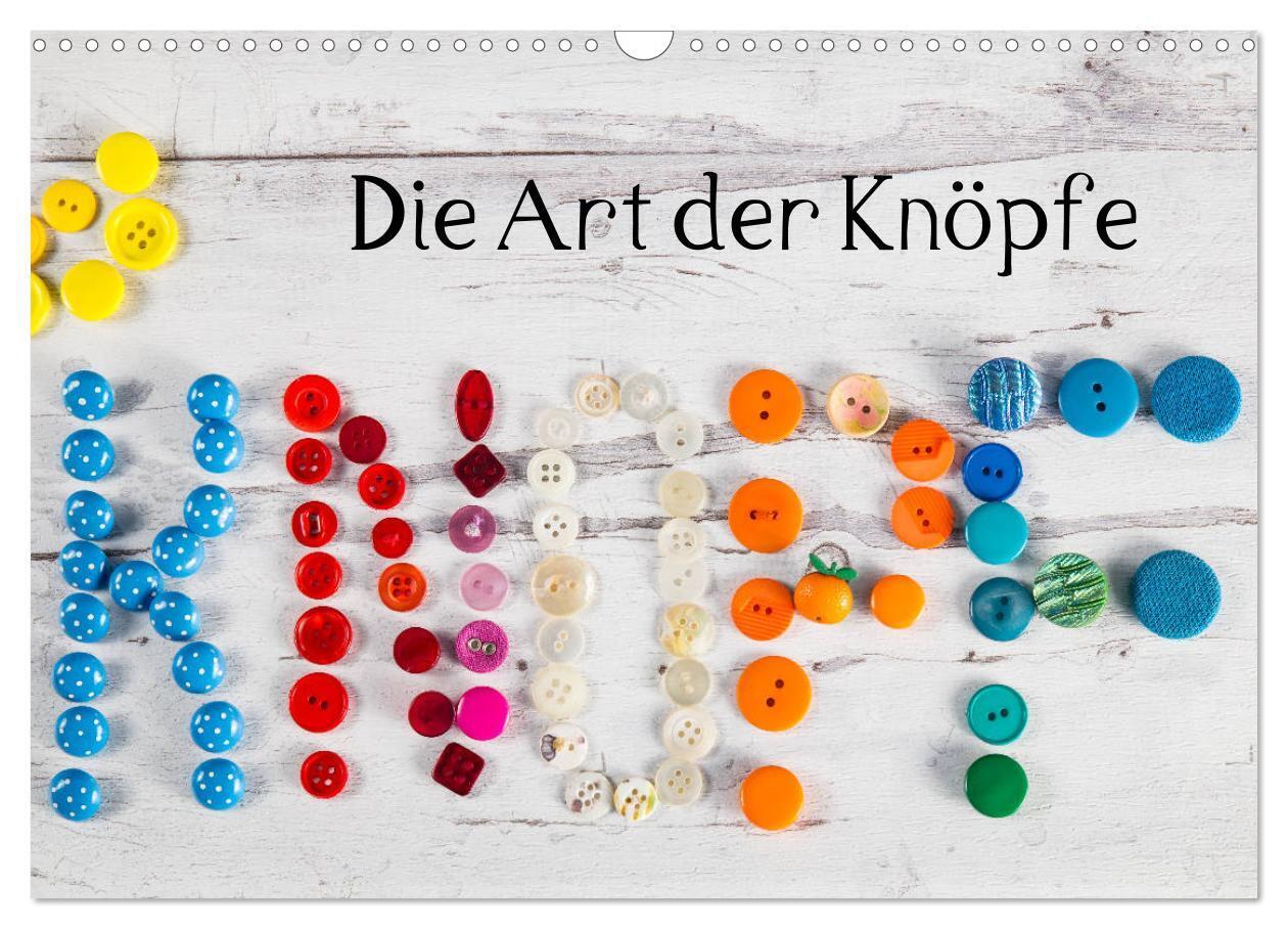 Die Art der Knöpfe (Wandkalender 2024 DIN A3 quer), CALVENDO Monatskalender