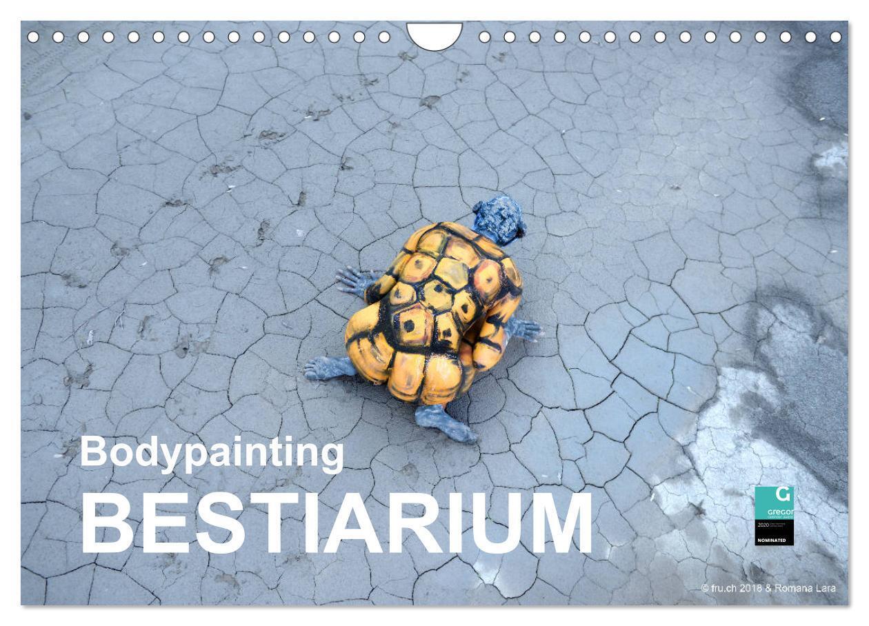 Bodypainting BESTIARIUM (Wandkalender 2024 DIN A4 quer), CALVENDO Monatskalender
