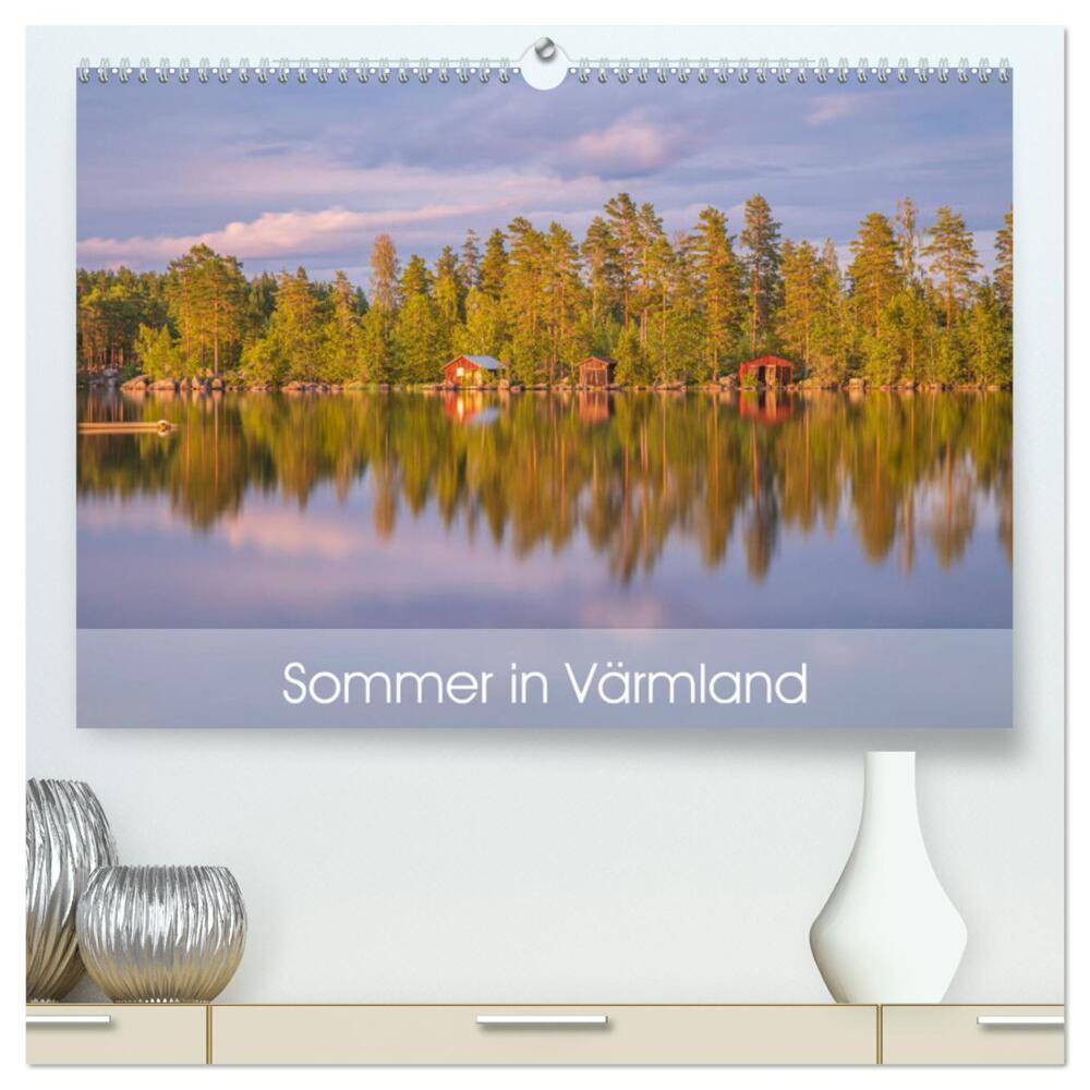 Schwedischer Sommer in Värmland (hochwertiger Premium Wandkalender 2024 DIN A2 quer), Kunstdruck in Hochglanz
