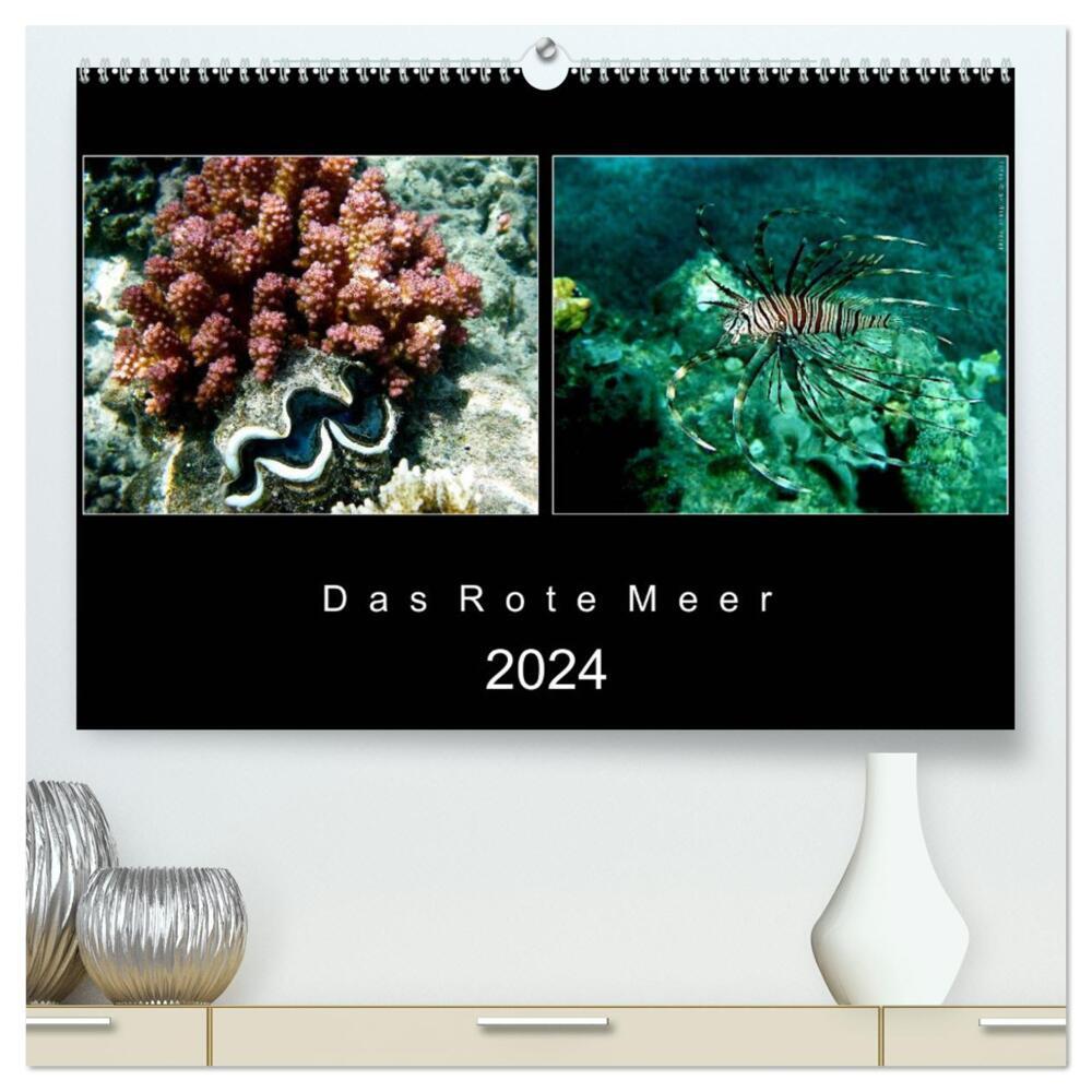 Das Rote Meer - 2024 (hochwertiger Premium Wandkalender 2024 DIN A2 quer), Kunstdruck in Hochglanz