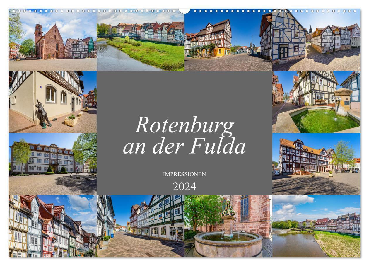 Rotenburg an der Fulda Impressionen (Wandkalender 2024 DIN A2 quer), CALVENDO Monatskalender