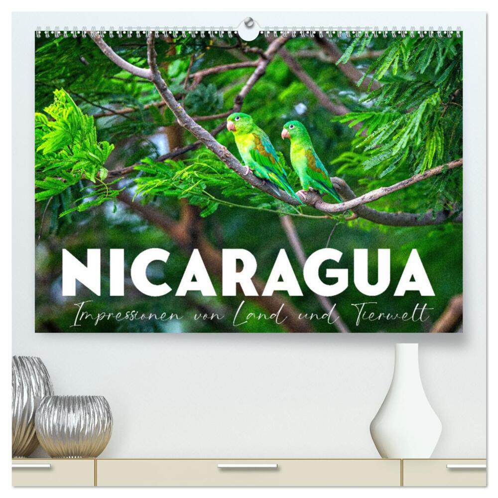 Nicaragua - Impressionen von Land und Tierwelt. (hochwertiger Premium Wandkalender 2024 DIN A2 quer), Kunstdruck in Hochglanz
