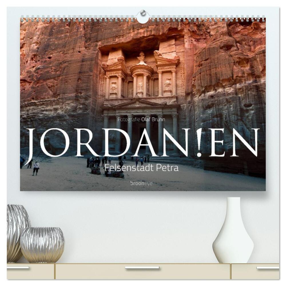 Jordanien - Felsenstadt Petra (hochwertiger Premium Wandkalender 2024 DIN A2 quer), Kunstdruck in Hochglanz