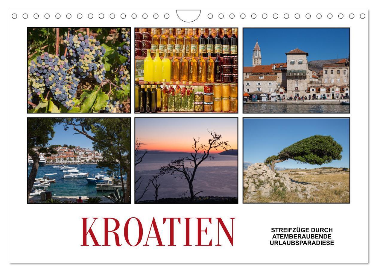 Kroatien - Streifzüge durch atemberaubende Kulturlandschaften (Wandkalender 2024 DIN A4 quer), CALVENDO Monatskalender