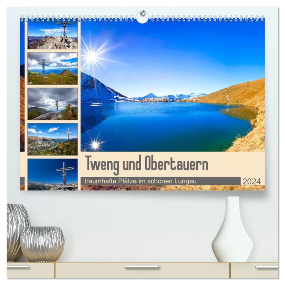 Tweng und Obertauern (hochwertiger Premium Wandkalender 2024 DIN A2 quer), Kunstdruck in Hochglanz