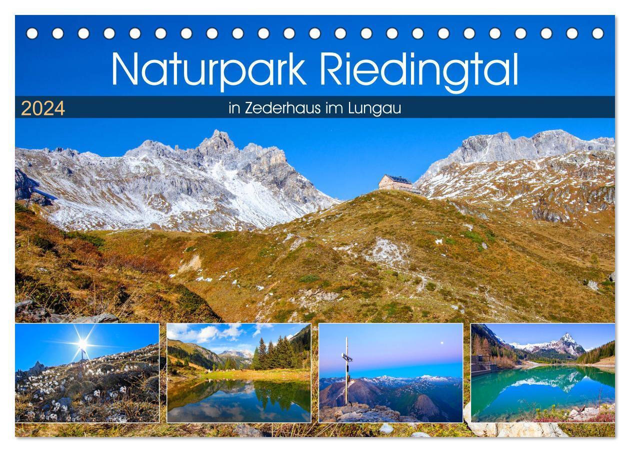 Naturpark Riedingtal (Tischkalender 2024 DIN A5 quer), CALVENDO Monatskalender