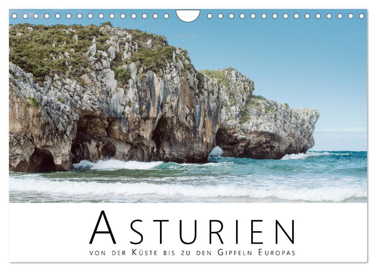 Asturien - Von der Küste bis zu den Gipfeln Europas (Wandkalender 2024 DIN A4 quer), CALVENDO Monatskalender