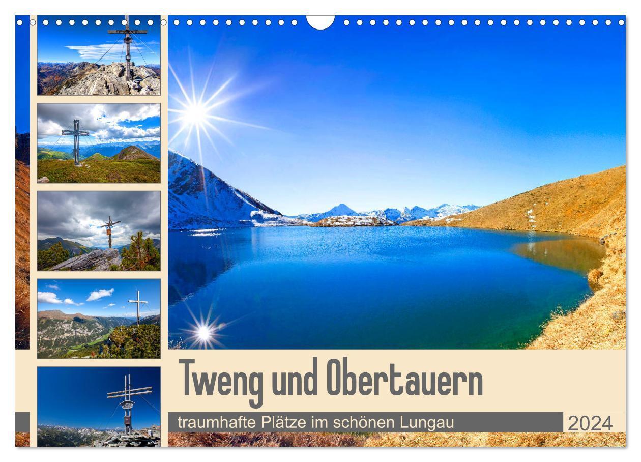 Tweng und Obertauern (Wandkalender 2024 DIN A3 quer), CALVENDO Monatskalender