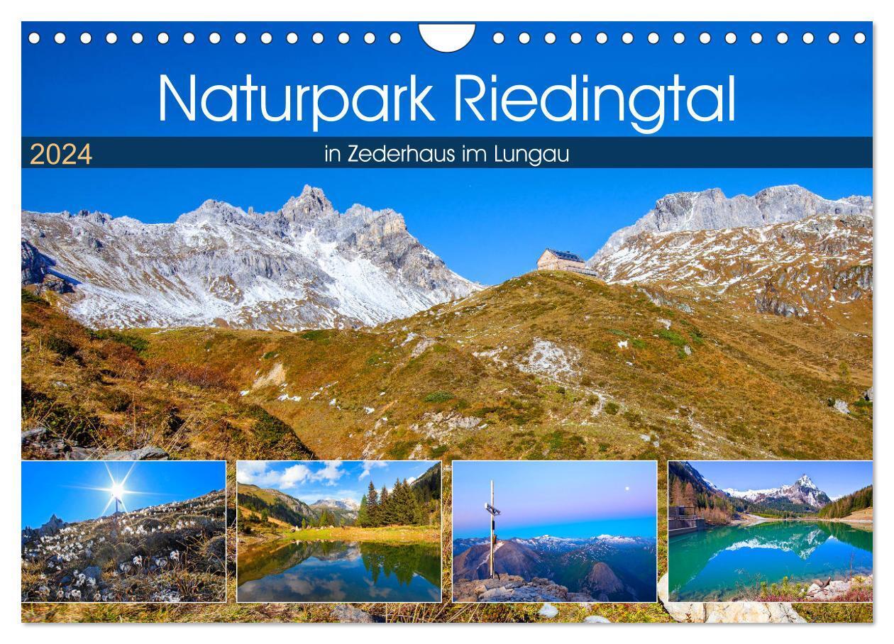 Naturpark Riedingtal (Wandkalender 2024 DIN A4 quer), CALVENDO Monatskalender