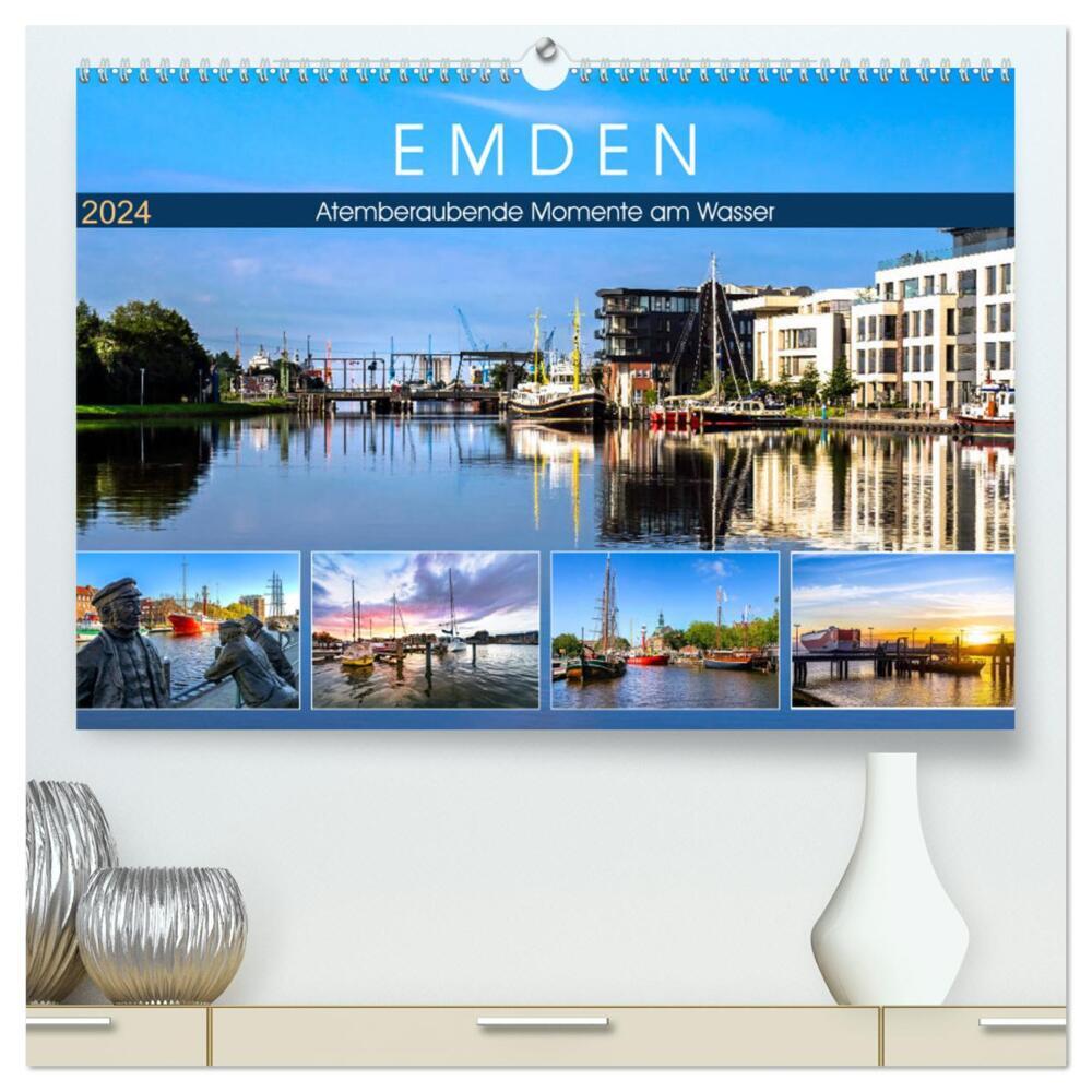 EMDEN Atemberaubende Momente am Wasser (hochwertiger Premium Wandkalender 2024 DIN A2 quer), Kunstdruck in Hochglanz