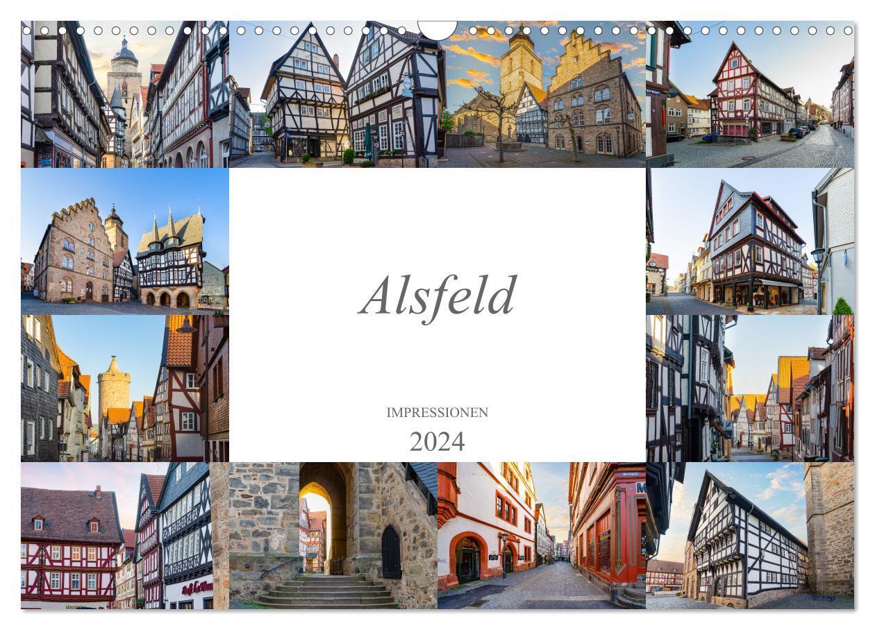 Alsfeld Impressionen (Wandkalender 2024 DIN A3 quer), CALVENDO Monatskalender