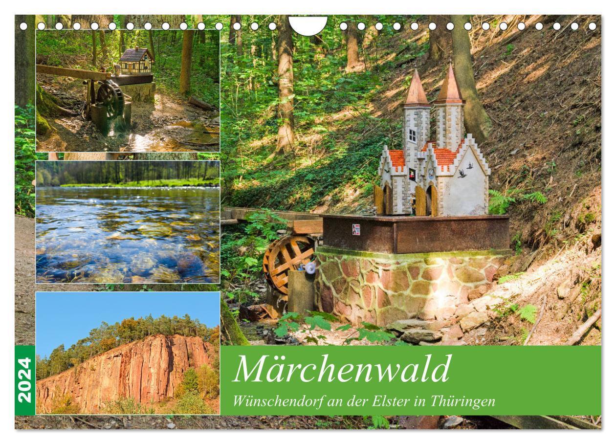 Märchenwald Wünschendorf an der Elster in Thürigen (Wandkalender 2024 DIN A4 quer), CALVENDO Monatskalender