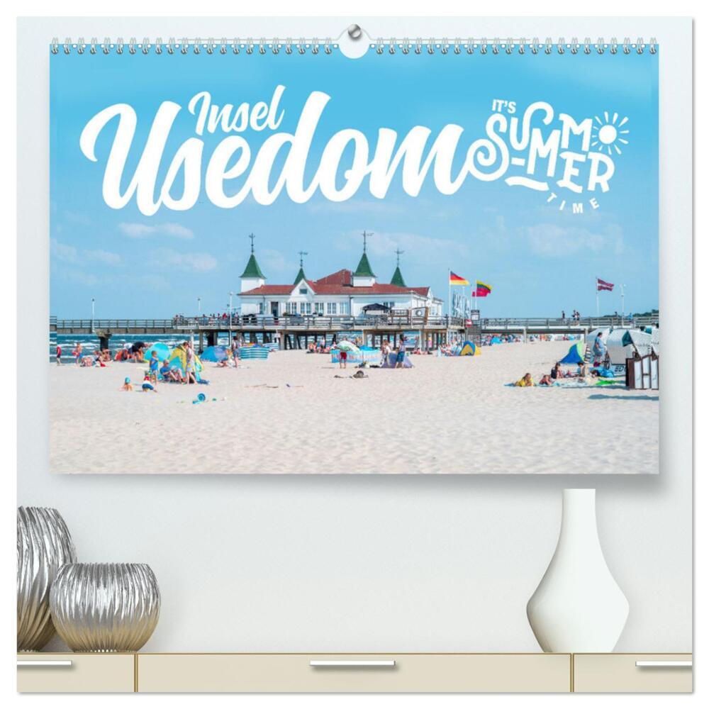 Insel Usedom - It's Summer Time (hochwertiger Premium Wandkalender 2024 DIN A2 quer), Kunstdruck in Hochglanz