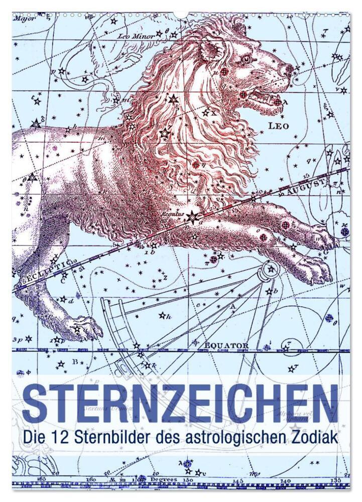 Sternzeichenkalender (Wandkalender 2024 DIN A2 hoch), CALVENDO Monatskalender