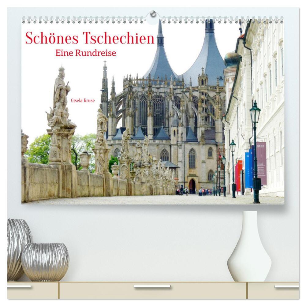Schönes Tschechien - Eine Rundreise (hochwertiger Premium Wandkalender 2024 DIN A2 quer), Kunstdruck in Hochglanz