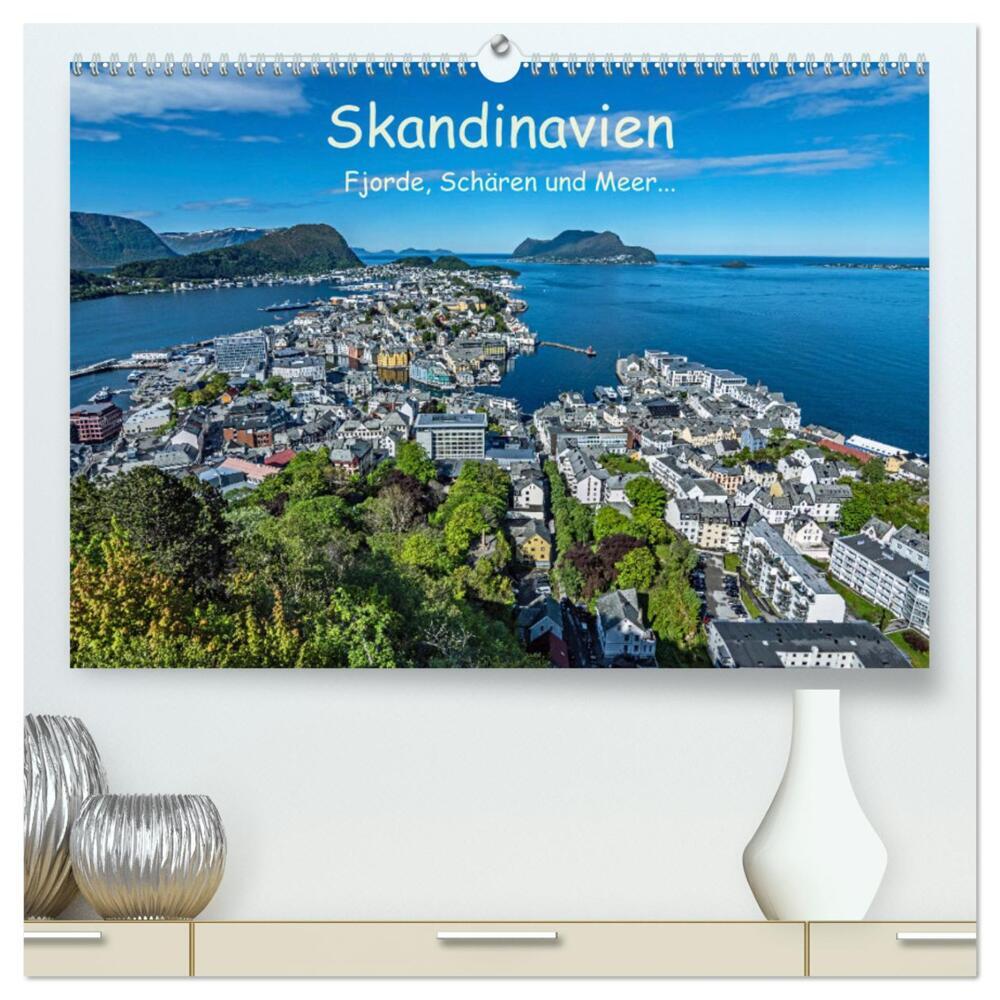 Skandinavien - Fjorde, Schären und Meer... (hochwertiger Premium Wandkalender 2024 DIN A2 quer), Kunstdruck in Hochglanz