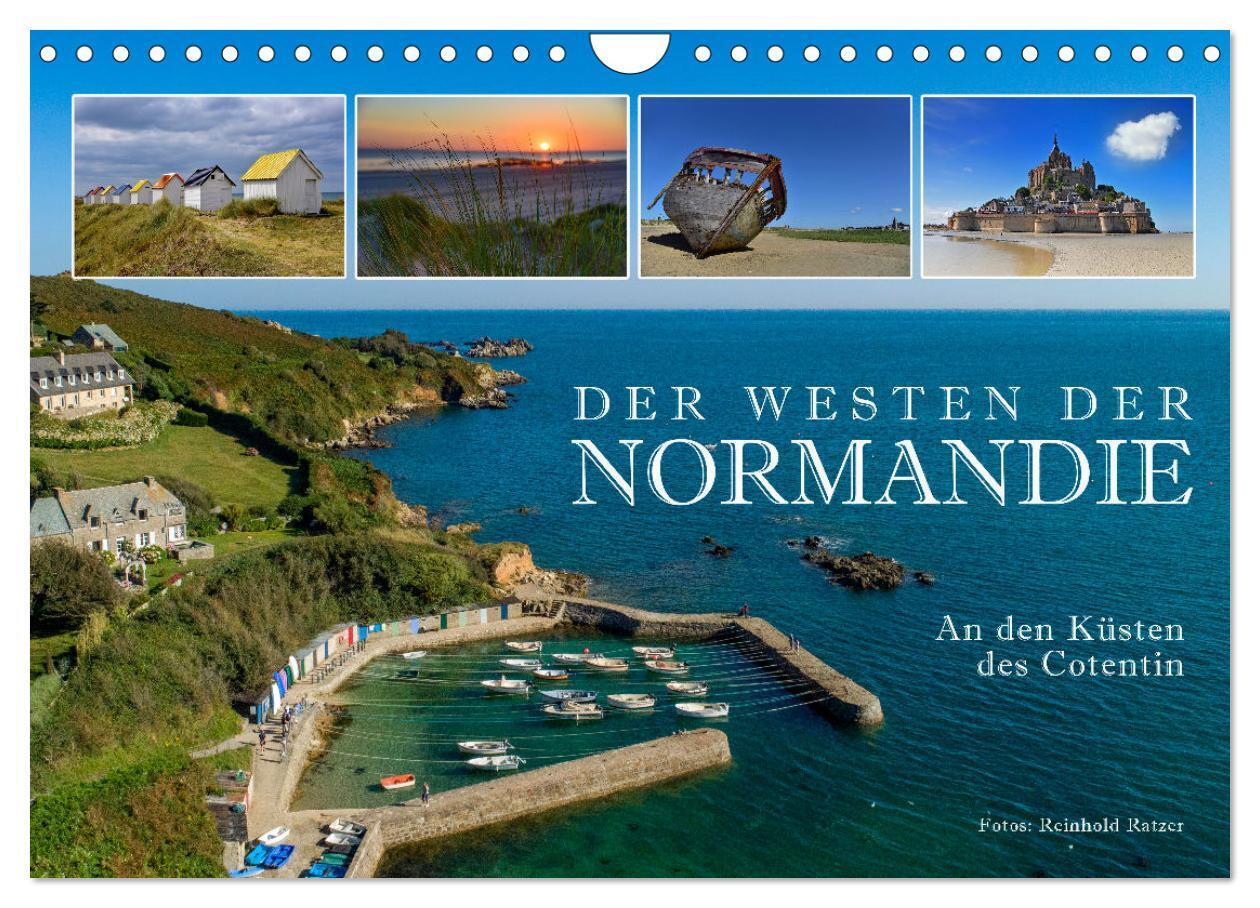 Der Westen der Normandie - An den Küsten des Cotentin (Wandkalender 2024 DIN A4 quer), CALVENDO Monatskalender