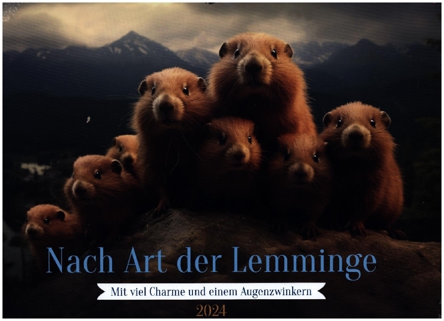 Nach Art der Lemminge (Wandkalender 2024 DIN A3 quer), CALVENDO Monatskalender