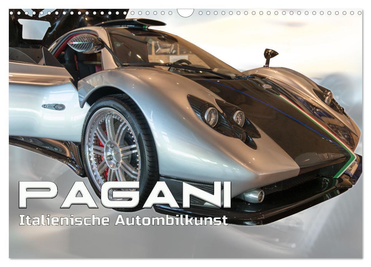 Pagani italienische Automobilkunst (Wandkalender 2024 DIN A3 quer), CALVENDO Monatskalender