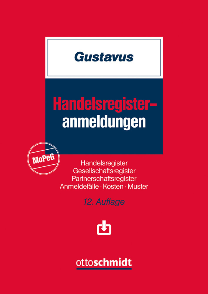 Handelsregisteranmeldungen, m. 1 Buch