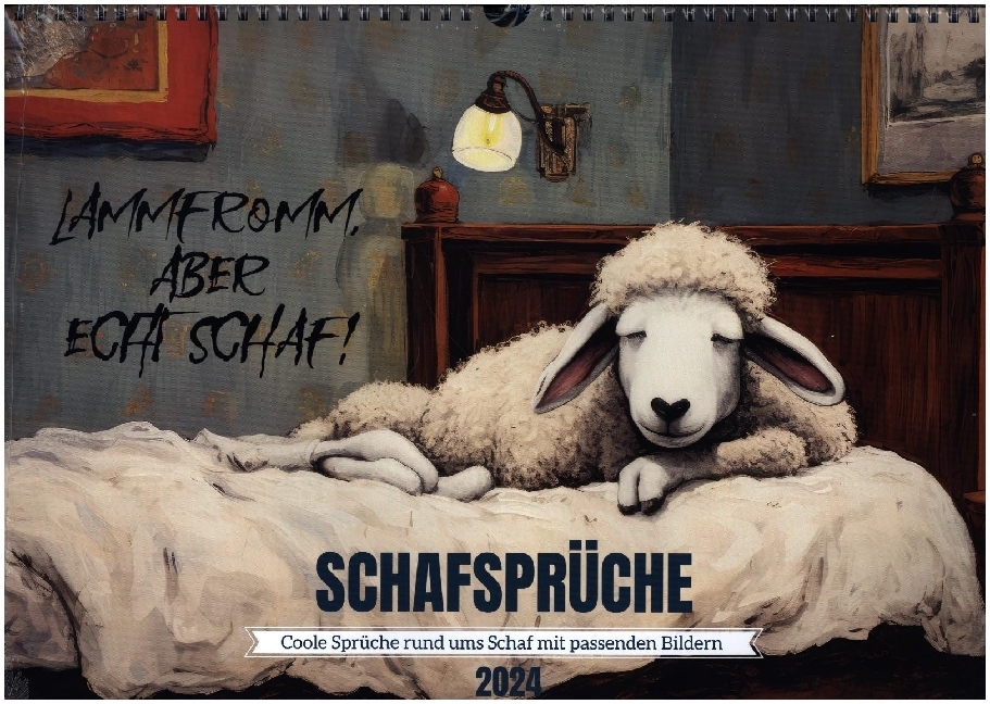 Schafsprüche (Wandkalender 2024 DIN A3 quer), CALVENDO Monatskalender