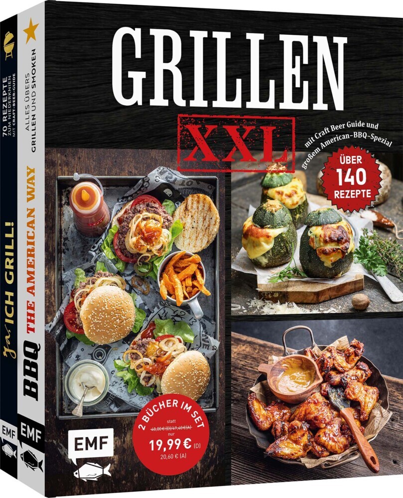 Grillen XXL - Doppelt stark: 2 Grill-Bücher im Set