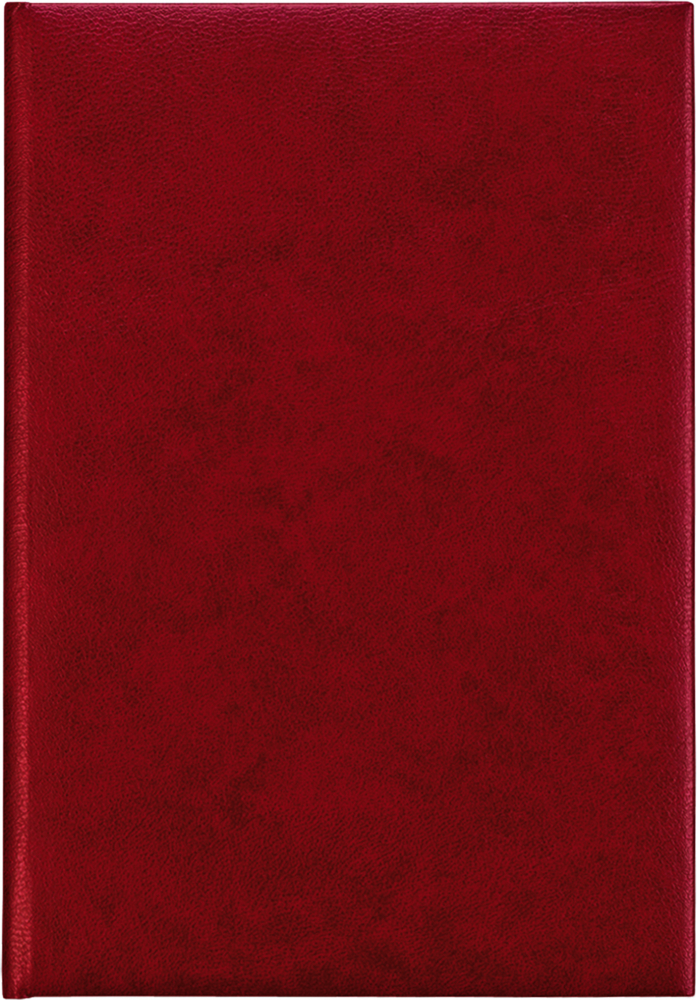 Zettler - Buchkalender 2025 rot, 14,5x21cm, Taschenkalender mit 336 Seiten im wattiertem Kunststoffeinband, 7 Tage auf 6 Seiten, Tages- und Wochenzählung und deutsches Kalendarium