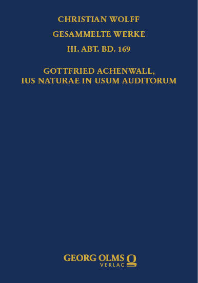 Gottfried Achenwall, Ius naturae in usum auditorum