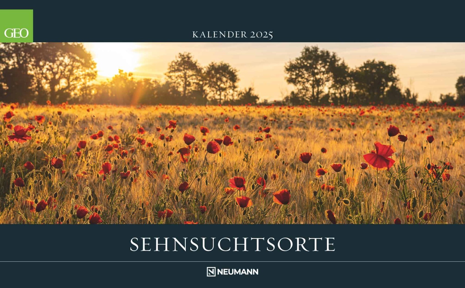 GEO - Sehnsuchtsorte 2025 Wandkalender, 58x36cm, Posterkalender mit Orten von himmlischer Schönheit, Kalender mit zwölf spektakulären Panoramabildern