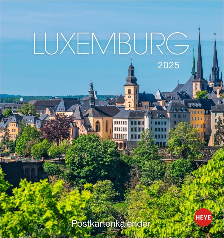 Luxemburg Postkartenkalender 2025