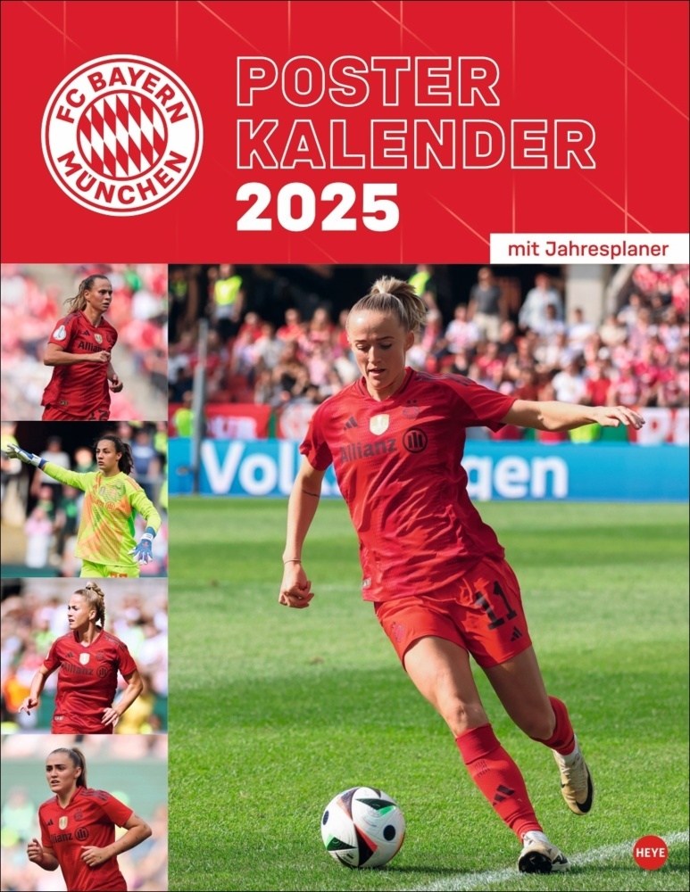 FC Bayern München Frauen Posterkalender 2025