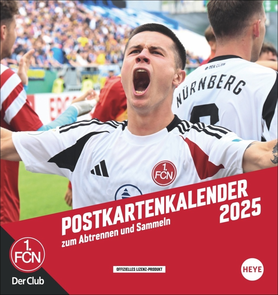 1. FC Nürnberg Postkartenkalender 2025
