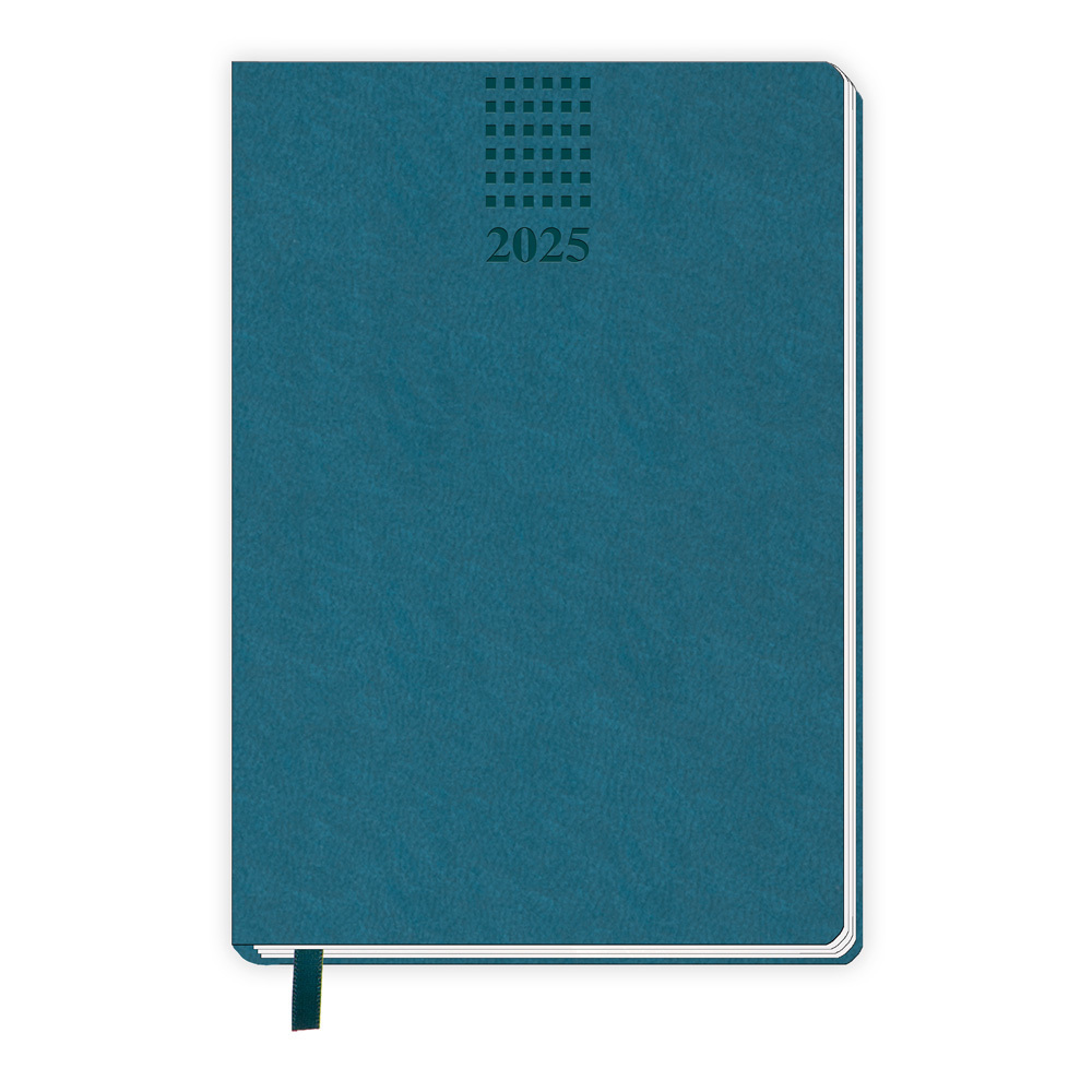 Trötsch Taschenkalender A6 Soft Touch Petrol 2025