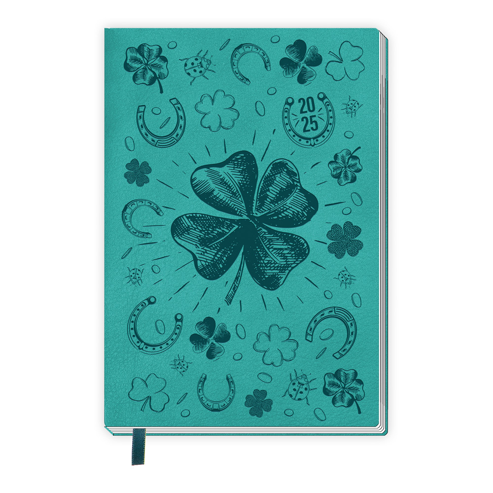 Trötsch Taschenkalender A6 Soft Touch Glück 2025