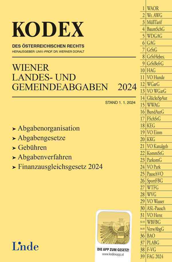 KODEX Wiener Landes- und Gemeindeabgaben