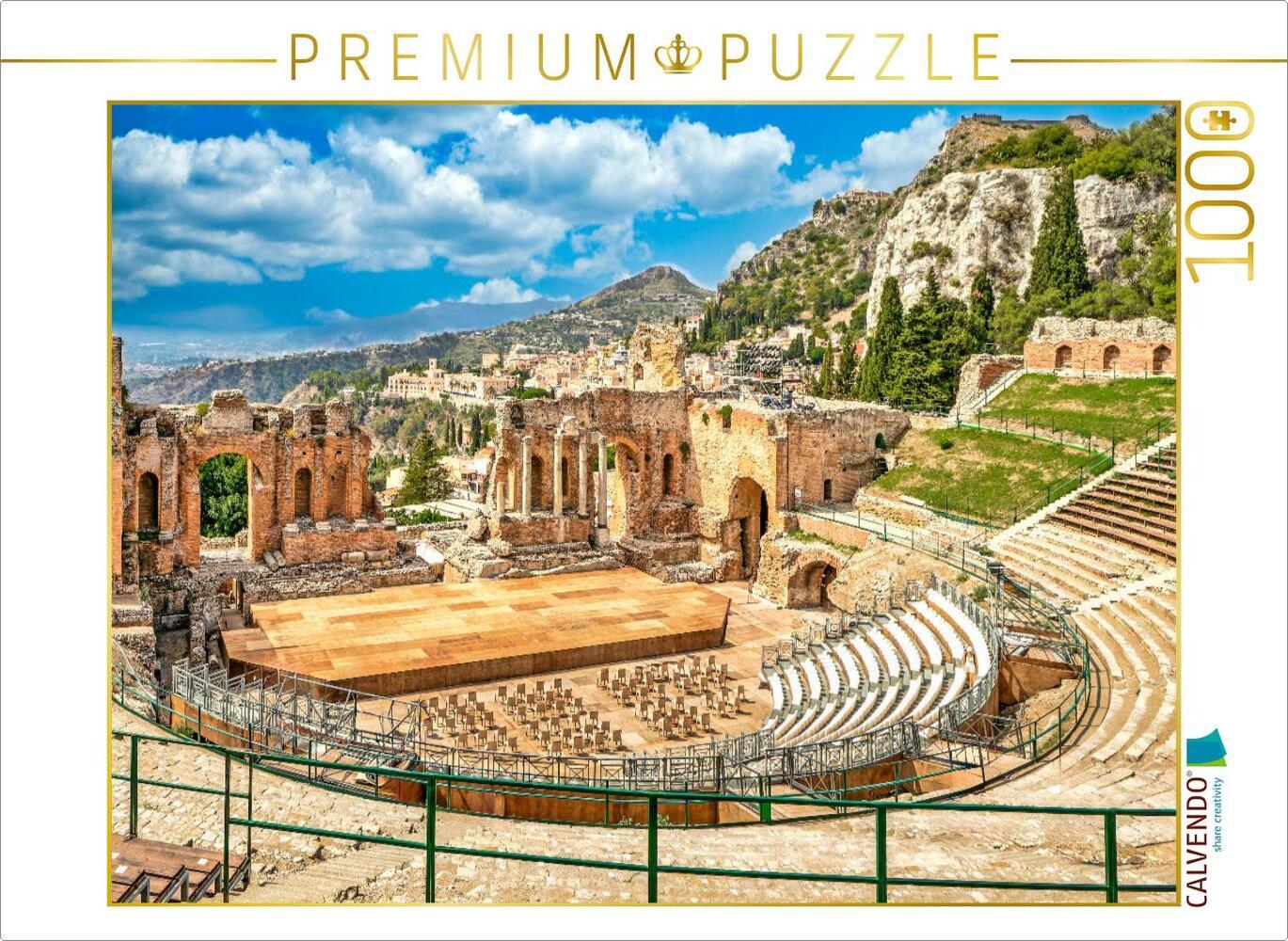 CALVENDO Puzzle Griechisches Theater um 350 v. Chr. | 1000 Teile Lege-Größe 64x48cm Foto-Puzzle für glückliche Stunden