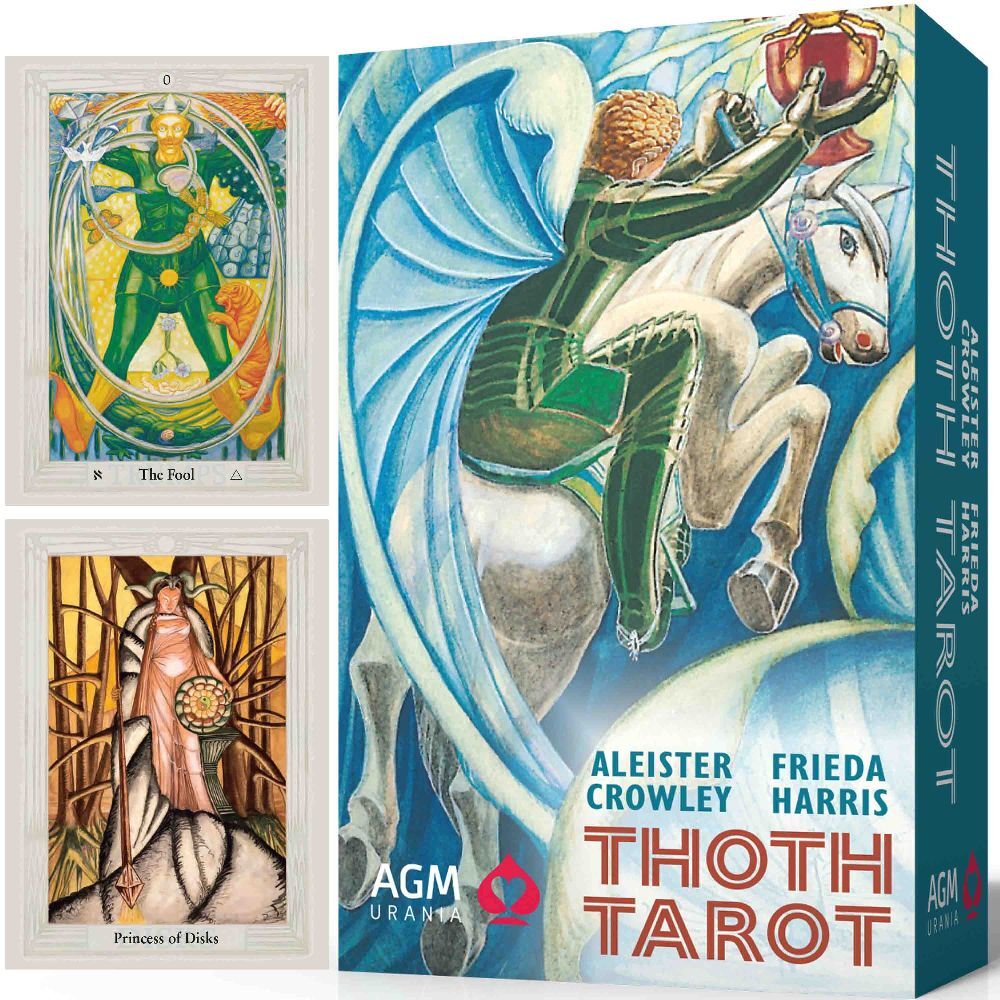 Aleister Crowley Thoth Tarot (Standard Edition, English, GB), m. 1 Buch, m. 1 Beilage
