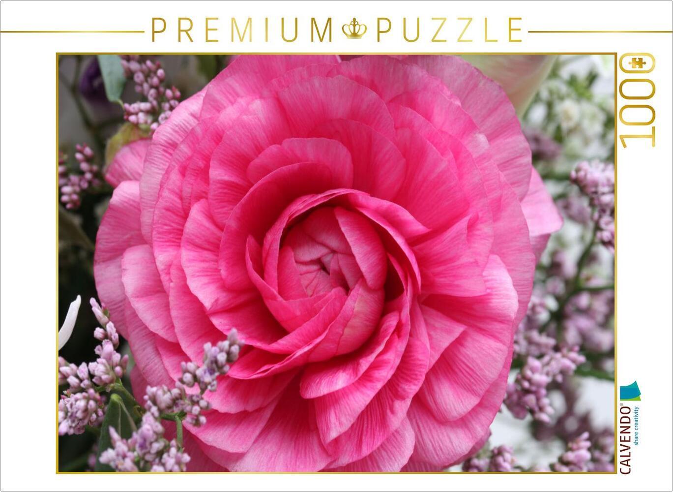CALVENDO Puzzle Perfekte Ranunkelblüte | 1000 Teile Lege-Größe 64x48cm Foto-Puzzle für glückliche Stunden