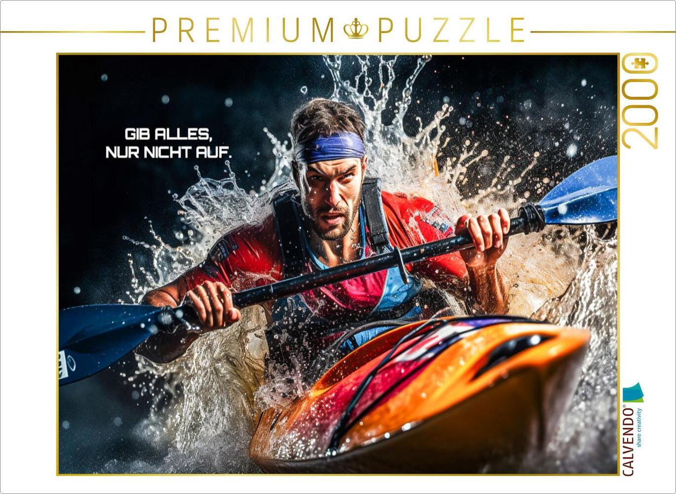 CALVENDO Puzzle Ein Motiv aus dem Kalender Kajak und Motivation | 2000 Teile Lege-Größe 90x67cm Foto-Puzzle für glückliche Stunden