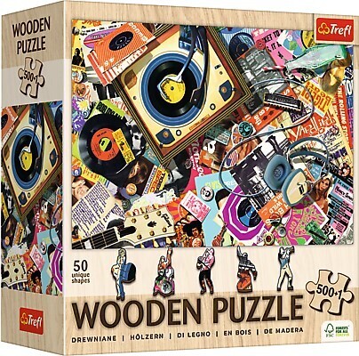 Holz Puzzle 500+1 - Die Welt der Musik