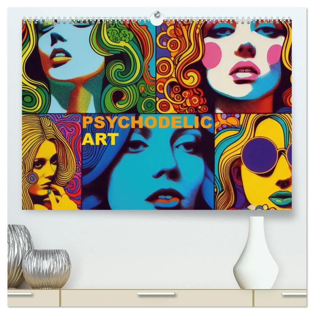 Psychodelic Art (hochwertiger Premium Wandkalender 2026 DIN A2 quer), Kunstdruck in Hochglanz